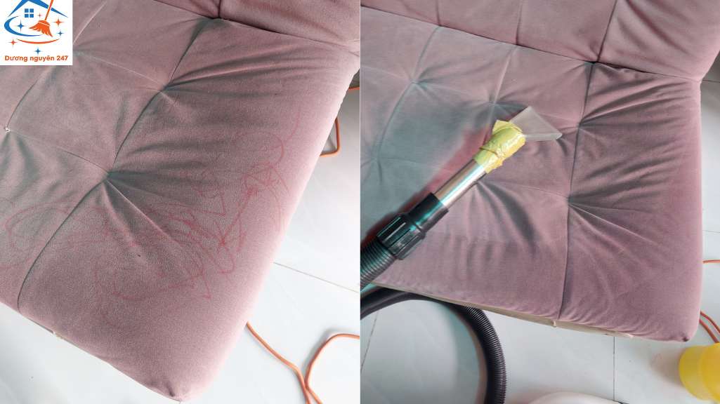 cách tẩy mực trên ghế sofa